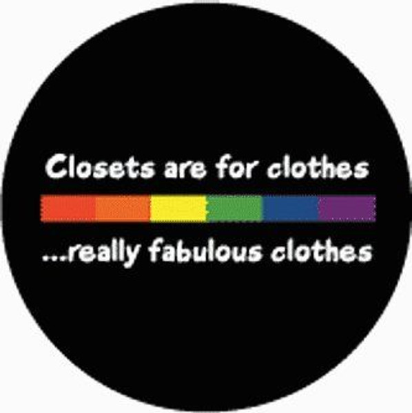 Closets are for Clothes Rainbow Pride Bar Sticker