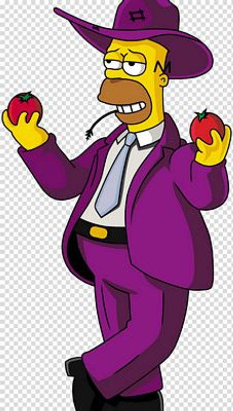 homer simpson purple homer Sticker