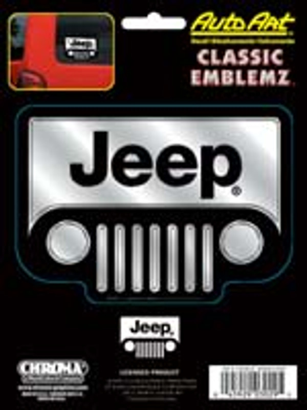 Jeep Embossed Chrome Decals
