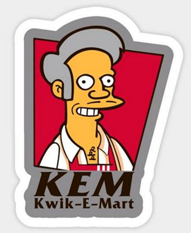 SIMPSON KwikE Mart Sticker SIMPSON KwikE Mart Sticker
