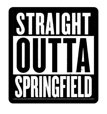 SIMPSON Straight Outta Springfield Sticker