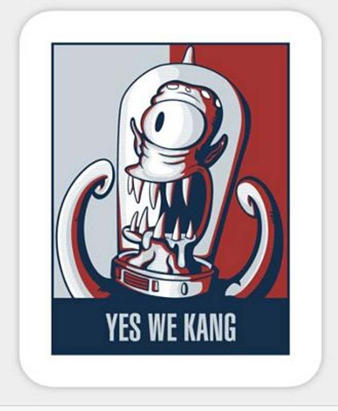 Simpson Yes We Kang Sticker Simpson Yes We Kang Sticker