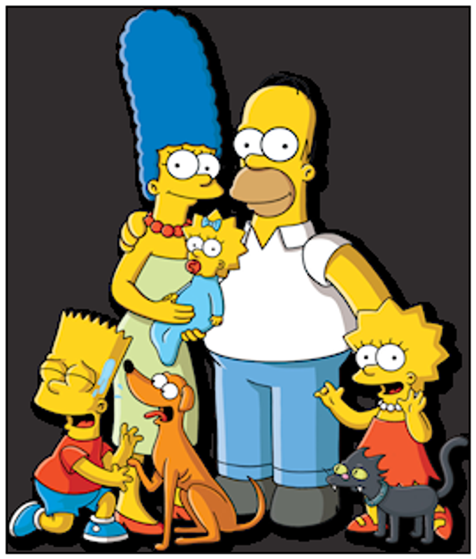 Simpsons Family Picture Sticker Simpsons Family Picture Sticker