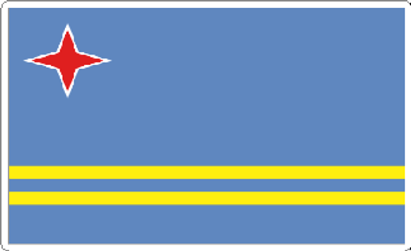Aruba Flag Decal
