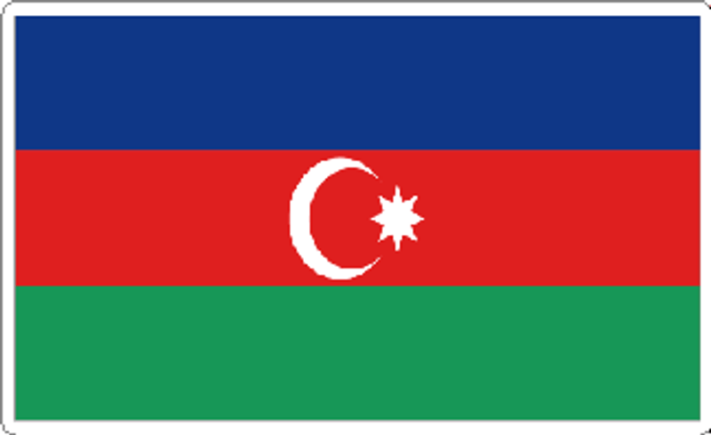 Azerbaijan Flag Decal