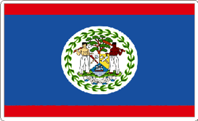 Belize Flag Sticker