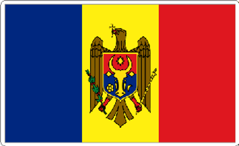 Moldova Flag Sticker