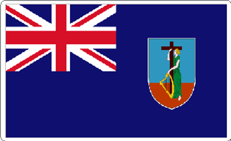Montserrat Flag Sticker