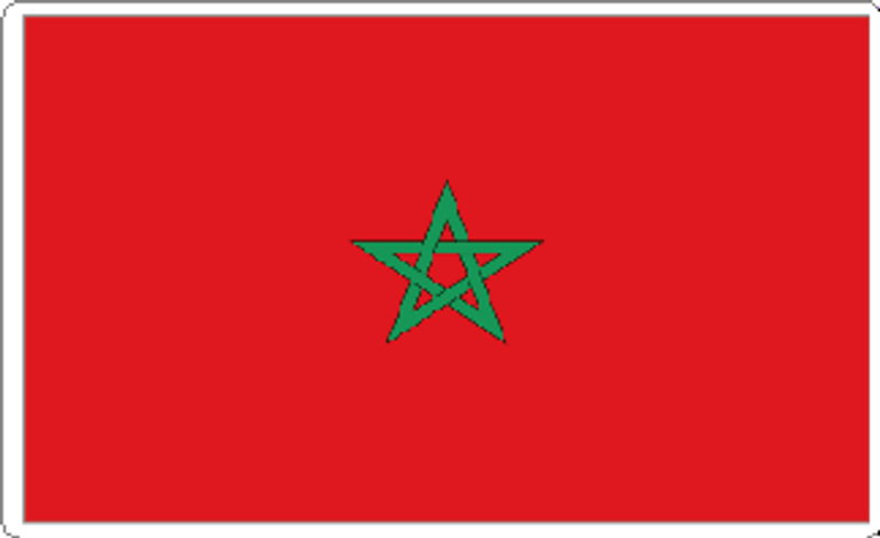 Morocco Flag Sticker
