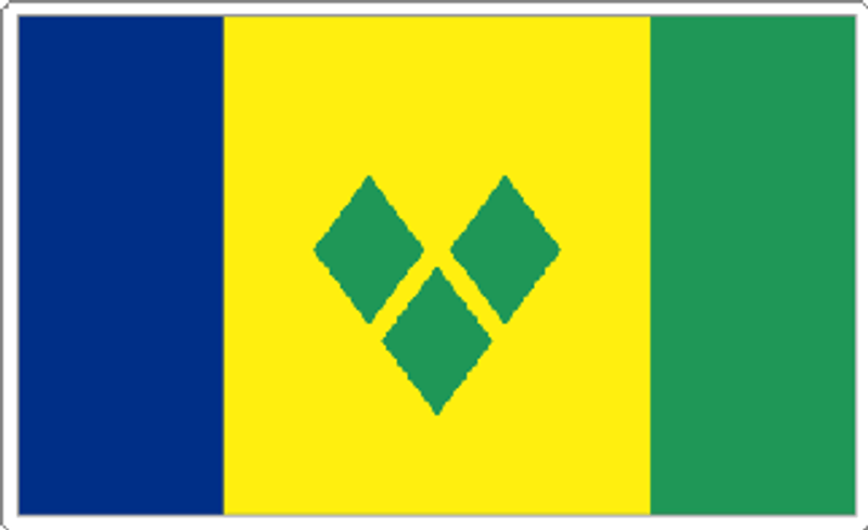 St Vincent & Grenadines Flag Sticker