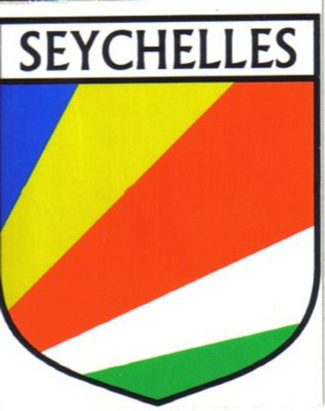 Seychelles Flag Crest Decal Sticker