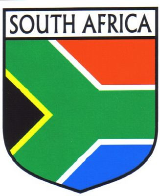 South Africa Flag Crest Decal Sticker