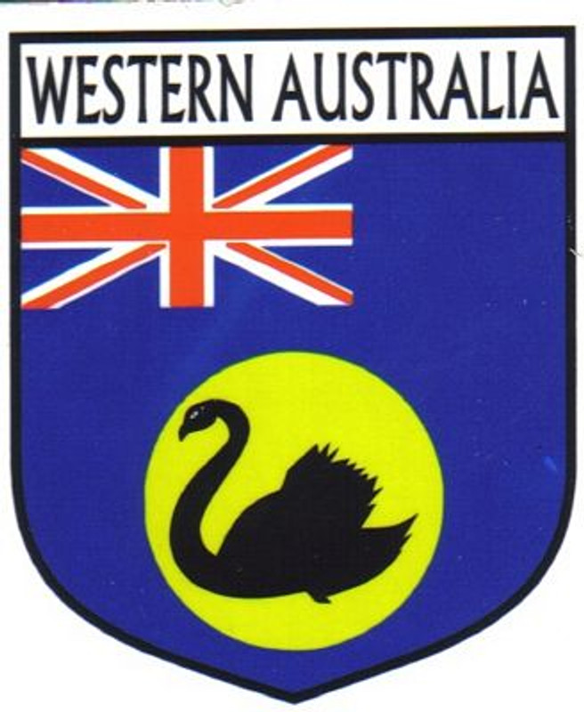 Western Australia Flag Crest Decal Sticker