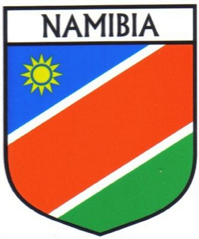 Namibia Flag Crest Decal Sticker
