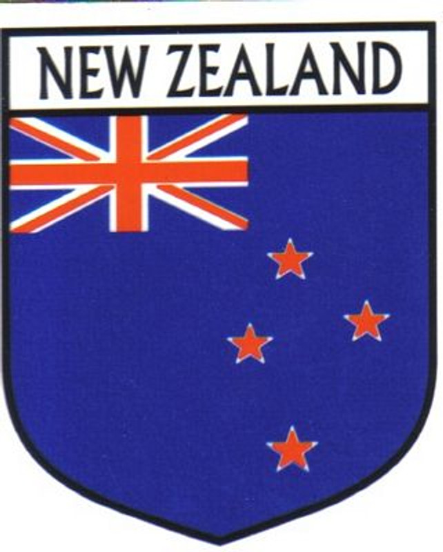 New Zealand Flag Crest Decal Sticker