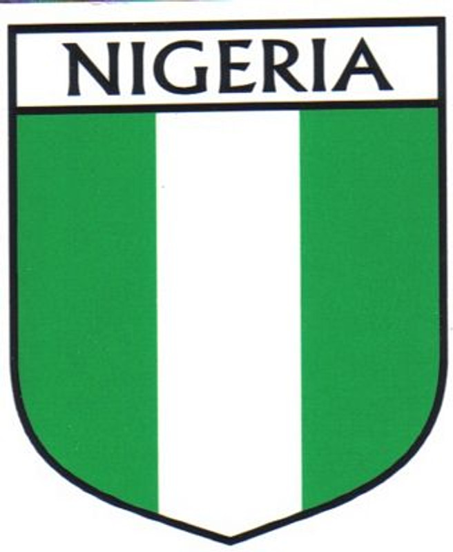 Nigeria Flag Crest Decal Sticker
