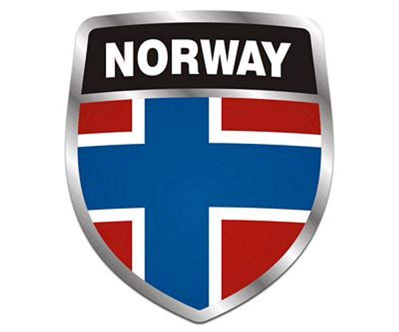 Norway Crest Sticker NEW