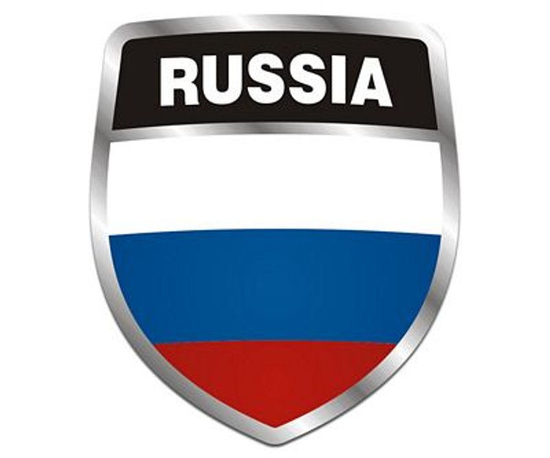 Russia Crest Sticker NEW