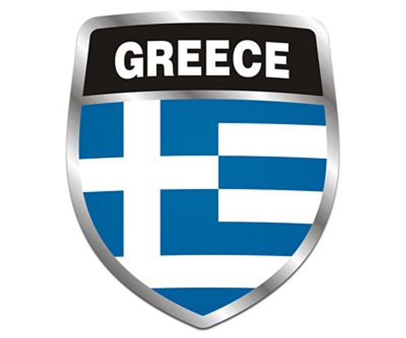 Greece Crest Sticker NEW