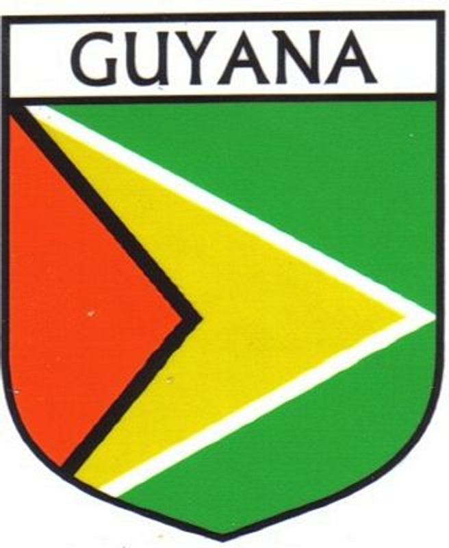 Guyana Flag Crest Sticker