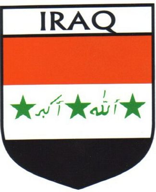 Iraq Flag Crest Decal Sticker