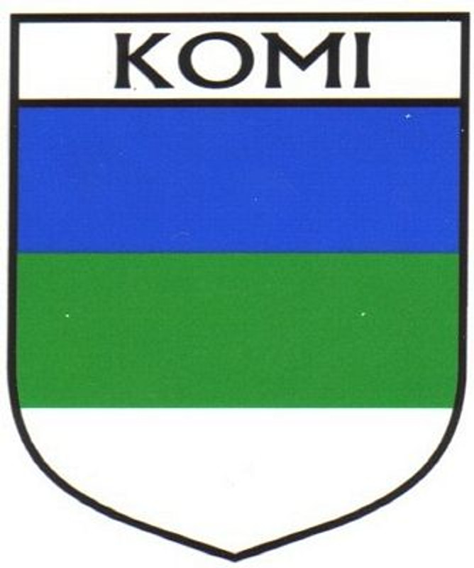 Komi Flag Crest Decal Sticker