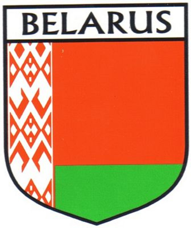 Belarus Flag Crest Decal Sticker