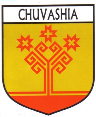 Chuvashia Flag Crest Decal Sticker