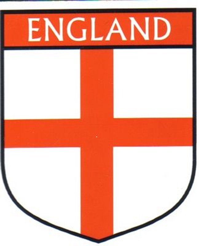 England Flag Crest Decal Sticker