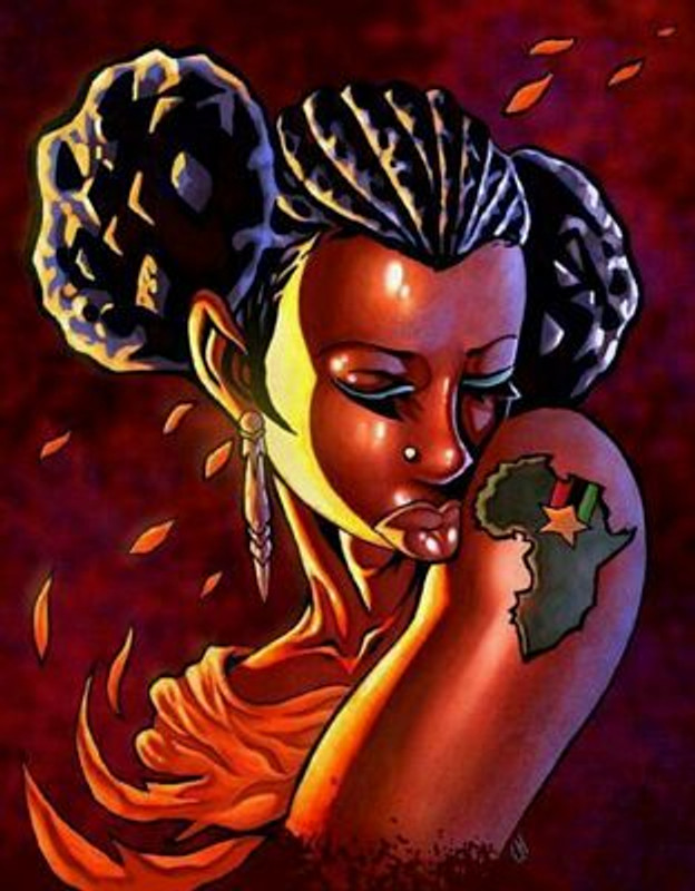 African Fine Art Sticker 4