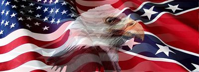 Rebel Flag Eagle USA Flag - ChromeAutoDecals