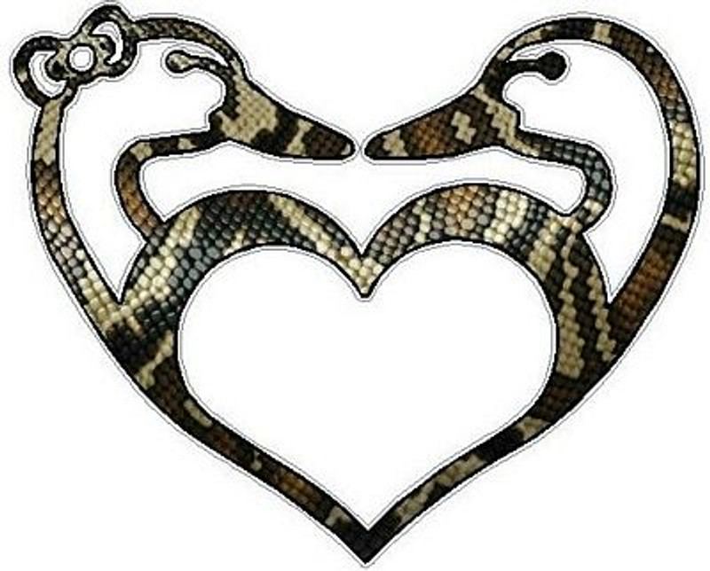 Duck Hunting LOVE Sticker 2 FILLS Skin Snake