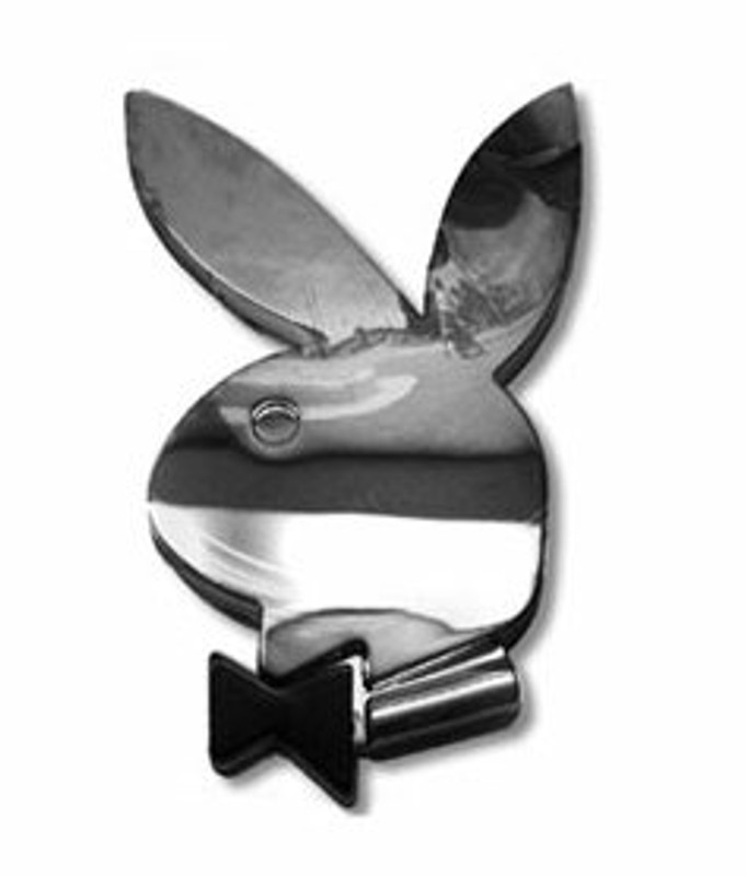 Playboy Logo Chrome Emblem
