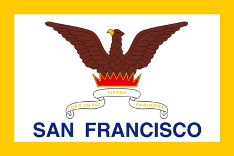 California San Francisco City Flag Decal