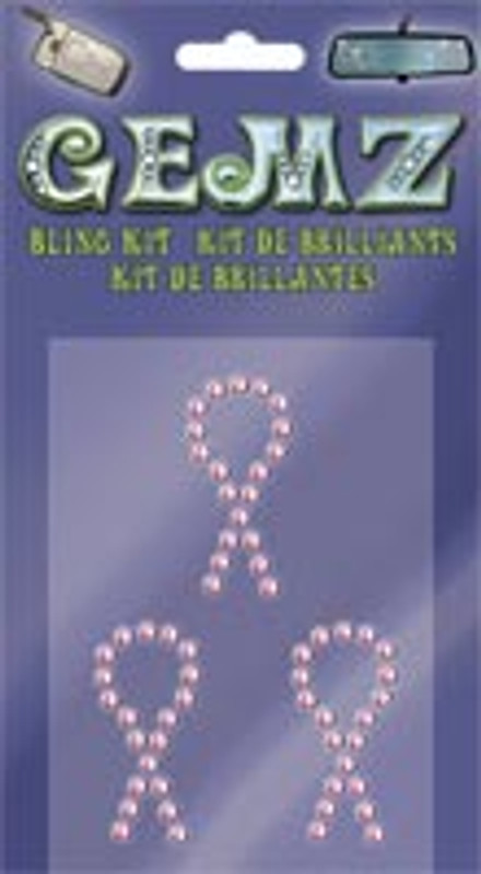 Pink Ribbon Bling Kit Decals