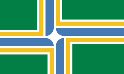 Oregon Portland City Flag Decal