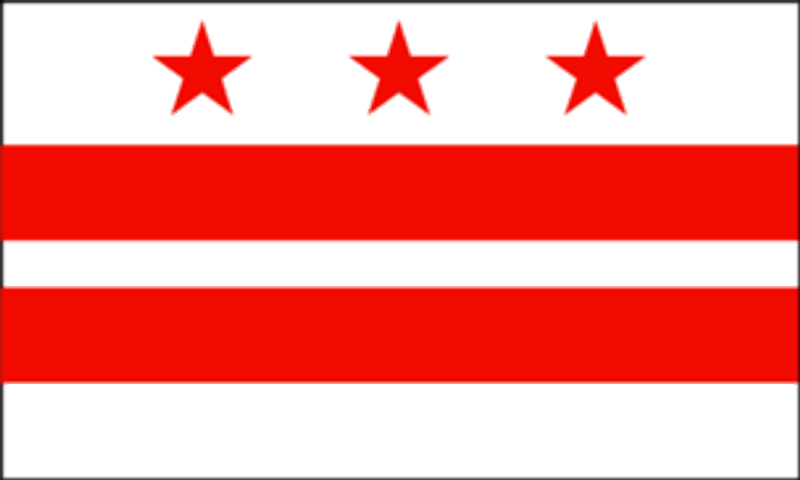 Washington District of Columbia Flag Sticker