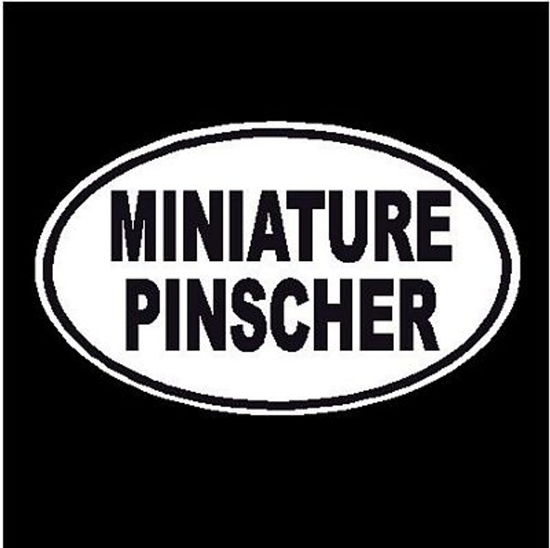 Miniature Pinscher Oval Decal