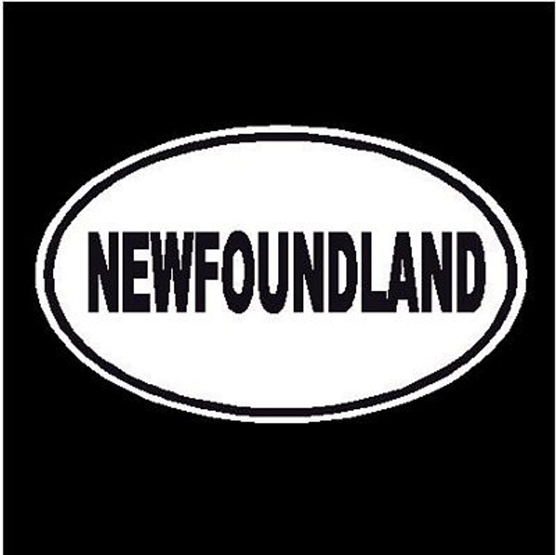 Newfoundland Oval Dog Decal