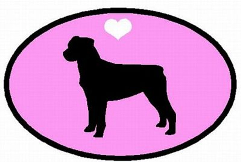 Rottweiler Decal PINK