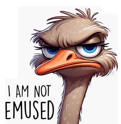 Emu Funny Animal Sticker 2