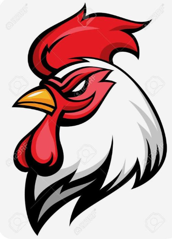 ROOSTER ANIMAL STICKER HEAD 4