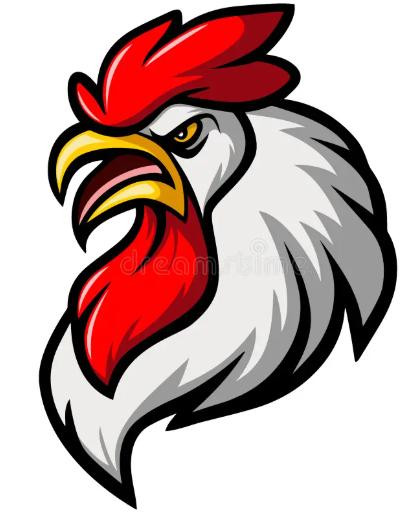 ROOSTER ANIMAL STICKER HEAD 6