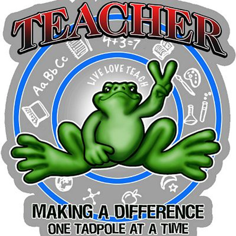 PEACE FROG TEACHER STICKER