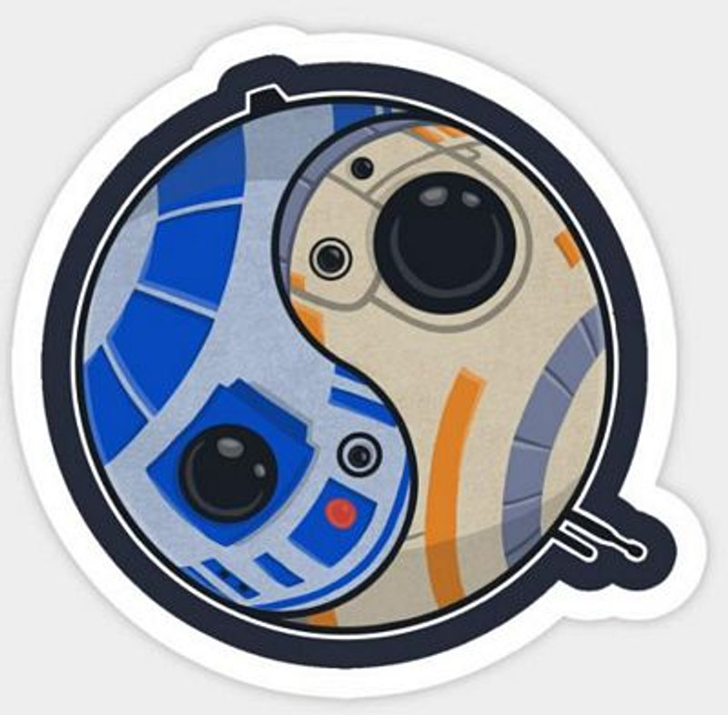 STAR WARS Yin Yang Droid Sticker
