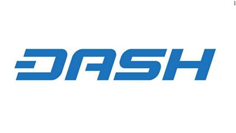 dash cryptocurrency sticker
