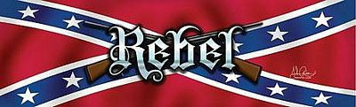 RWG rebel flag with guns rear window see thru graphic