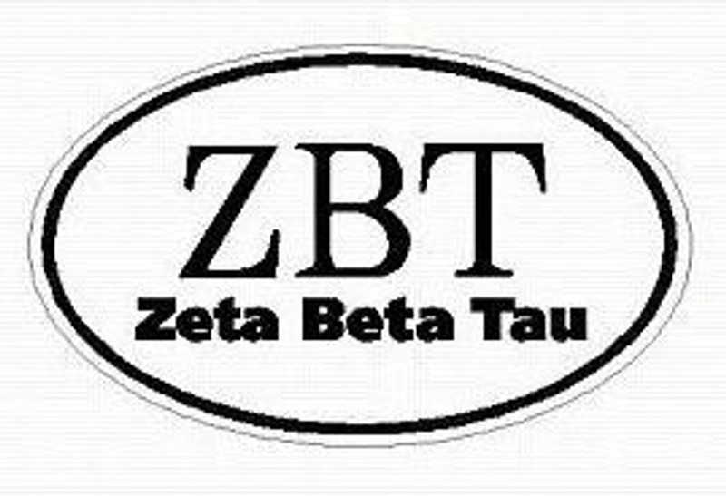 Zeta Beta Tau F04 OVAL W