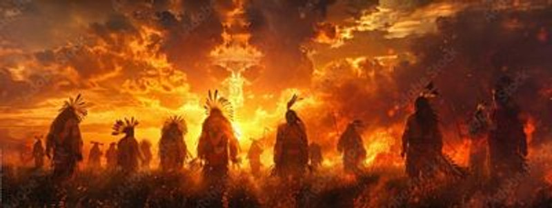 Indian Sunset Sticker