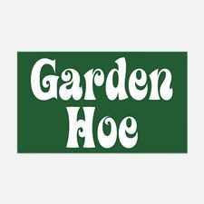 garden hoe gardening rectangle decal